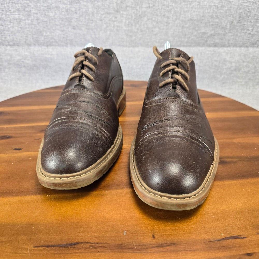 Perry Ellis Portfolio Mens Brown Cap Toe Oxford Dress Shoes PEFST14130B-2 Size 8 - Picture 16 of 16